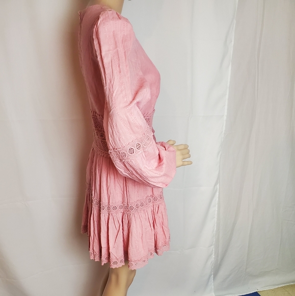 Free People Pink The Delightful Mini Dress - Picture 2 of 8